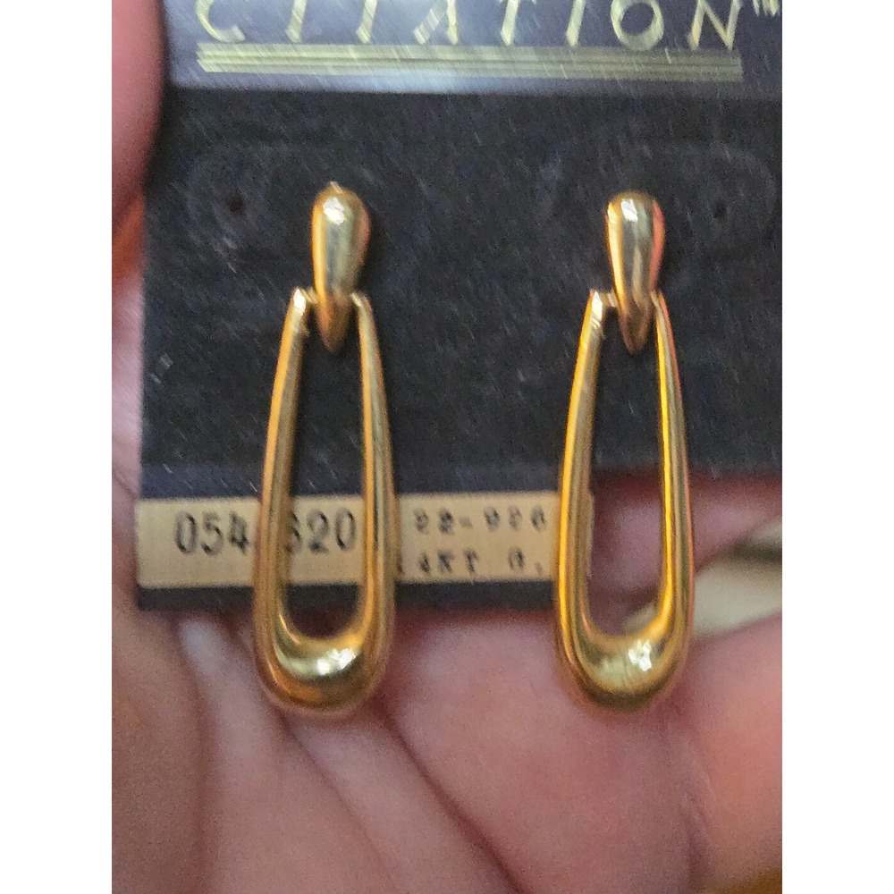 Citation 14k Gold-filled New Old Stock Vintage Dangle Earrings